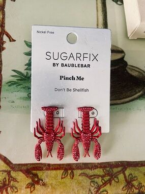 SUGARFIX BY BAUBLEBAR Pinch Me Lobster Drop Earrings